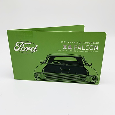 2017 50c Coloured Uncirculated Coin - 1973 Ford XA Falcon Superbird