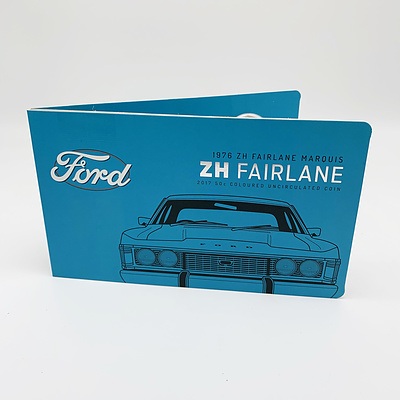 2017 50c Coloured Uncirculated Coin - 1976 Ford ZH Fairlane Marquis