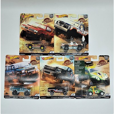 Complete Hot Wheels Premium Collection Model Cars - Desert Rally