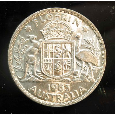 Australia: Silver Florin 1963