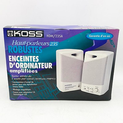 Lot of 12 Koss Amplified Computer Speakers