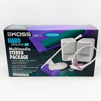 Lot of 12 Koss Multimedia Stereo Package
