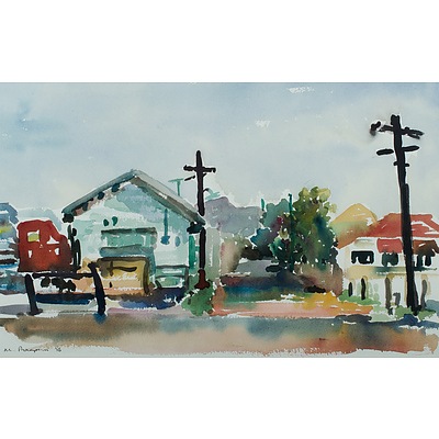 THOMPSON Maggie, 'Houses by Ross Creek', 1986
