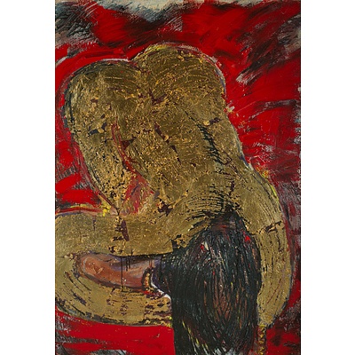 Artist Unknown, Nude Washing Her Hair 