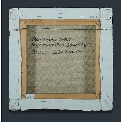 WEIR Barbara (Born c.1945), 'My Mother's Country', 2007
