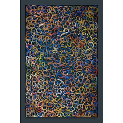 NUMINA Louise (Born 1976), 'Mountain Thorny Devil Lizard Dreaming', Circa 2009