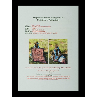 TJAPALTJARRI Thomas (Born 1964), 'Tingari Cycle'