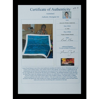 PWERLE Gracie Morton (Born c.1956), 'Bush Plum'