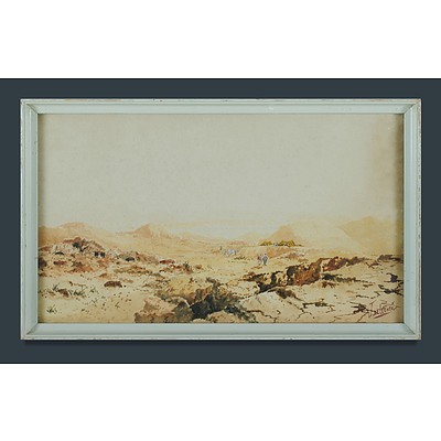 Australian School (3), George ANSDELL, 'Early Misty Morning, Kangaroo Valley'; Jan de LEENER, 'Eastern Palestine'; & Victor R WATT, 'Bush Property'