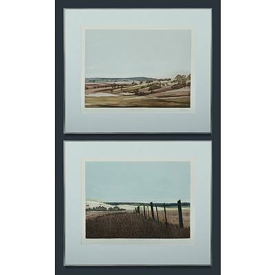 RIACH Trevor (Born 1958) (2), 'Western Paddock', & Western Country II'