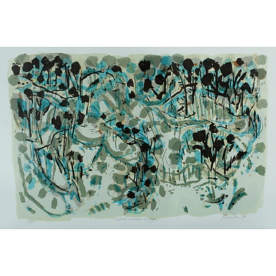 RANKIN David (Born 1946), 'Silver & Brown Ridge', 1990