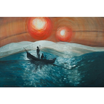 ERICKSON Coral (after Ainslie ROBERTS), 'Junkgao, the Singer of the 2 Sons', 1977