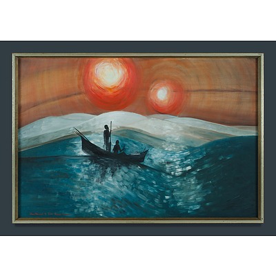 ERICKSON Coral (after Ainslie ROBERTS), 'Junkgao, the Singer of the 2 Sons', 1977