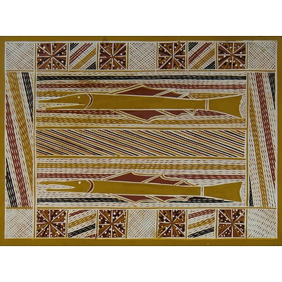 WADAYMU Peter (Australian Aboriginal c.1930-1997), Untitled - Barracuda, Unsigned