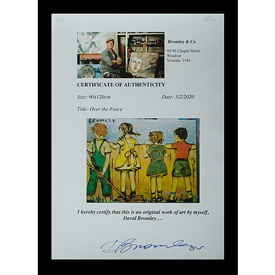 BROMLEY David (Born 1960), 'Over the Fence', 2020