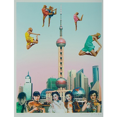 BLAKE Peter (British Born 1932) The Far East Suite, 2013 'Dancing Over Shanghai', 'The Convention of Comic Book Characters Comes to Hong Kong' & 'The Butterfly Man at Raffles Hotel' (3)