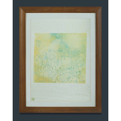 Two Donald FRIEND Prints, Including 'Design For a Semi-detached Villa'