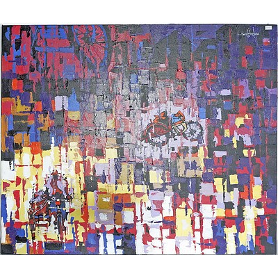 Sue Htet Aung (Myanmar) Oil On Canvas