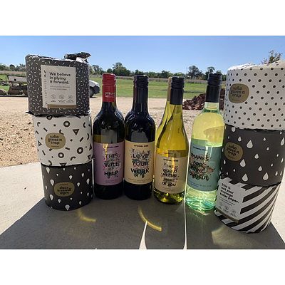 Goodwill Wine - Eight Pack - Plus a bonus WGAC Loo Paper (6 Rolls)