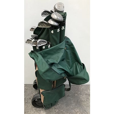 Set Of Multilink Golf Clubs With Trolley Bag