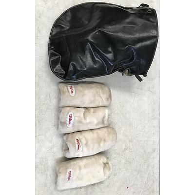 16 Golf Clubs With American Made Bag And Trolley Cart