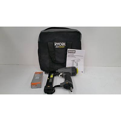 Ryobi Airwave air brad nailer/stapler (2 in 1). Air nail and staple gun for use with an air compressor