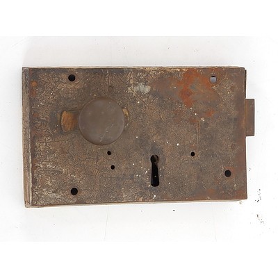 Pair of Antique Doors with Handle Mechanism