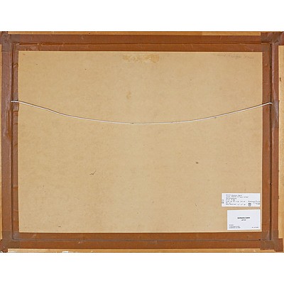 Barbara Sabin (Dates Unknown) Towards Eclipse Island 1993, Gouache on Arches Paper