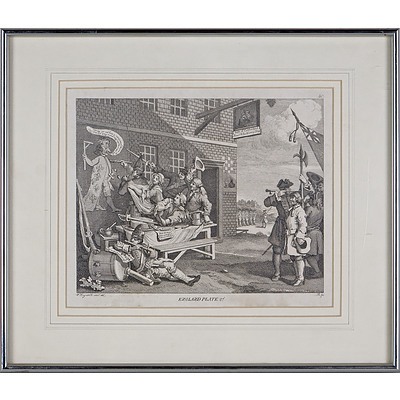 William Hogarth (British 1697-1764) Engraving
