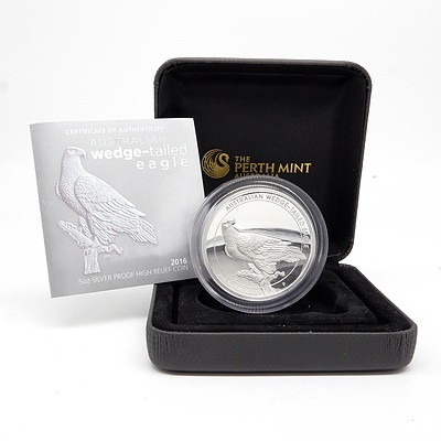 2016 $8 Australian .999 Silver Wedge-Tailed Eagle 5 oz Proof Coin