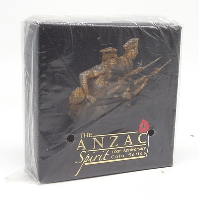 2015 $30 Australian .999 Silver The ANZAC Spirit 100th Anniversary 1oz Coin