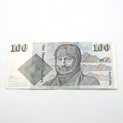 Australian $100 Fraser/ Johnston Note, ZBJ463819