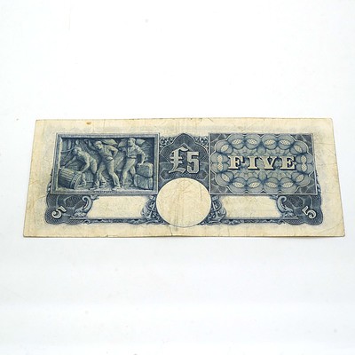 Commonwealth of Australia Coombs /Watts Five Pound Note S6351027