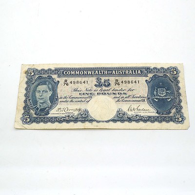 Commonwealth of Australia Armitage/McFarlane Five Pound Note R76498641