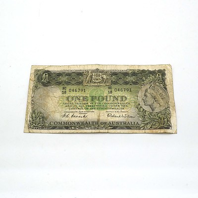Australian Coombs/ Wilson One Pound Note HC18046791