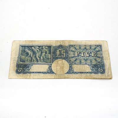 Commonwealth of Australia Armitage/McFarlane Five Pound Note R60262101