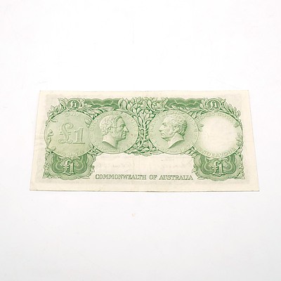 Commonwealth of Australia Coombs / Wilson One Pound Note, HA42 959657