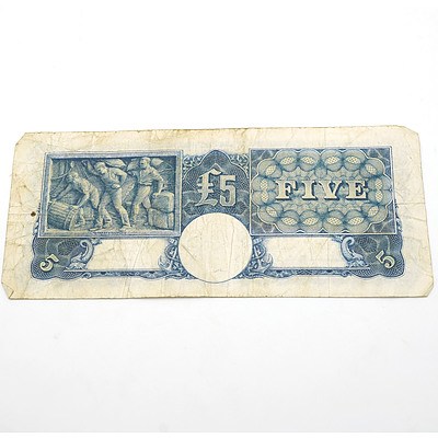 Commonwealth of Australia Armitage / McFarlane Five Pound Note, R45 231728