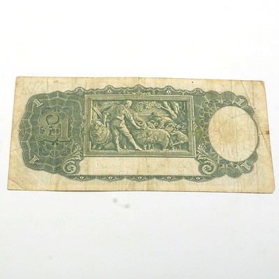 Commonwealth of Australia Coombs/Wilson One Pound Banknote, W94 465577