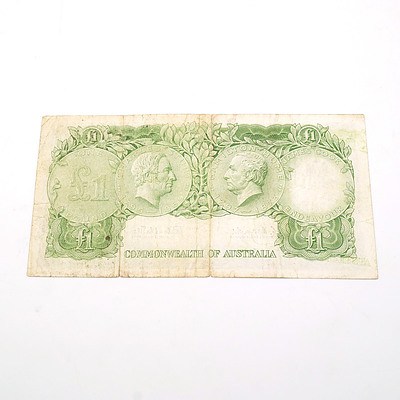 Commonwealth of Australia Coombs / Wilson One Pound Note, HH16 481719