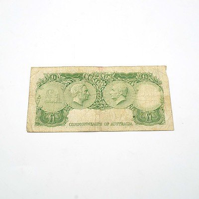 Commonwealth of Australia Coombs / Wilson One Pound Note, HB55 210467