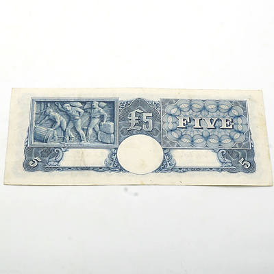 Commonwealth of Australia Coombs/Wilson Five Pound Note, S51 928775