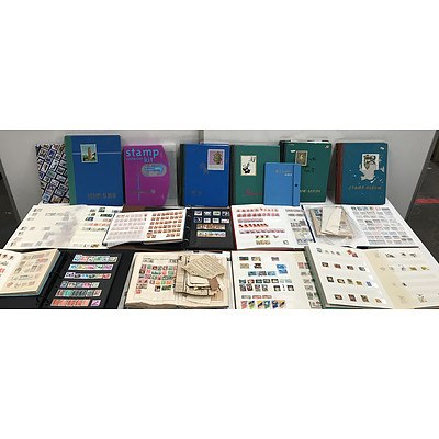 Large Collection Of Stamp Albums