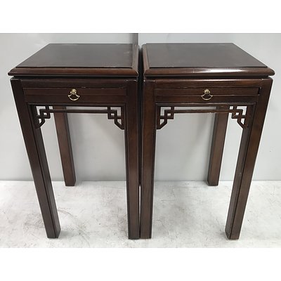 Pair Of Drexel Heritage Side Tables