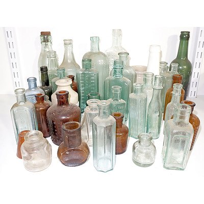 Large Collection of Old Bottles