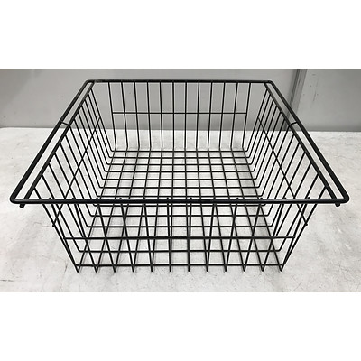 14 Black Wire Baskets