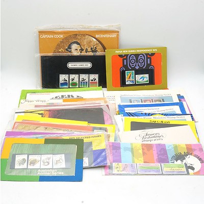 Forty Vintage Australian Stamp Sheets
