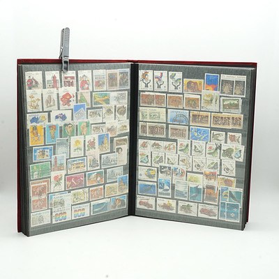 Extensive Australian Stamp Album, Including Over Stamped Red 1d Kangaroo, Partial Sheets, First Day Covers and More