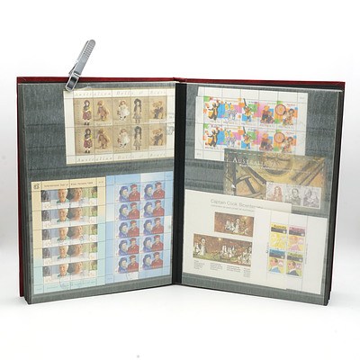 Extensive Australian Stamp Album, Including Over Stamped Red 1d Kangaroo, Partial Sheets, First Day Covers and More