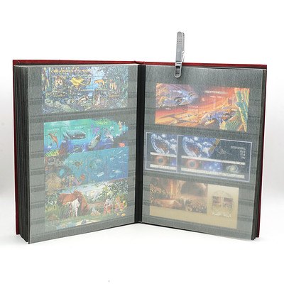 Extensive Australian Stamp Album, Including Over Stamped Red 1d Kangaroo, Partial Sheets, First Day Covers and More